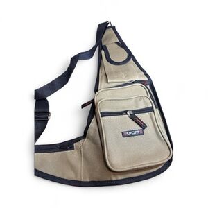 Sporto NWOT Beige UniSex Crossbody Bag